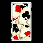 Coque Sony Xperia M2 Carte de poker vintage 50