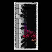 Coque Sony Xperia M2 Note de musique et piano 1