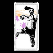 Coque Sony Xperia M2 Joueur de handball