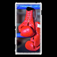 Coque Sony Xperia M2 Paire de gants de boxe rouge