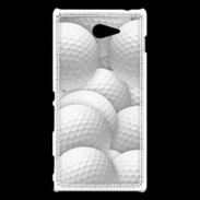 Coque Sony Xperia M2 Balles de golf en folie