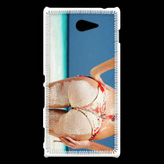 Coque Sony Xperia M2 Belle fesse sur la plage