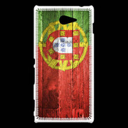 Coque Sony Xperia M2 Drapeau Portugal imitation bois
