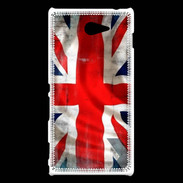 Coque Sony Xperia M2 Drapeau anglais grunge