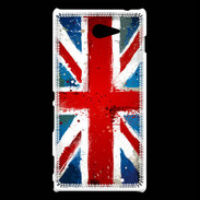 Coque Sony Xperia M2 Tag Drapeau Anglais