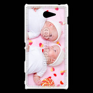 Coque Sony Xperia M2 Jumeaux avec bonbons