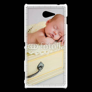 Coque Sony Xperia M2 Bébé dormant dans un tiroir
