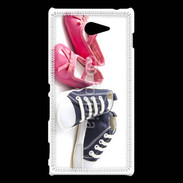 Coque Sony Xperia M2 Chaussures bébé 2