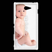 Coque Sony Xperia M2 Bébé allongé sur le dos