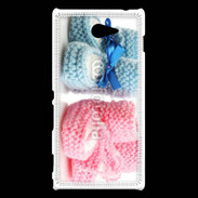 Coque Sony Xperia M2 Chaussures bébé 3