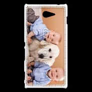 Coque Sony Xperia M2 Jumeau avec chien
