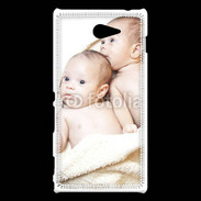 Coque Sony Xperia M2 Jumeaux bébés