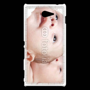 Coque Sony Xperia M2 Têtes jumeaux
