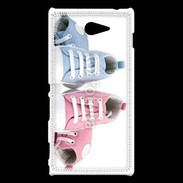 Coque Sony Xperia M2 Chaussures bébé 6