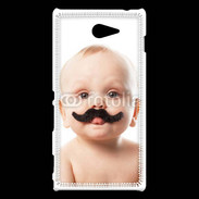 Coque Sony Xperia M2 Bébé avec moustache