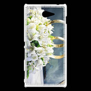 Coque Sony Xperia M2 Composition florale mariage