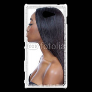 Coque Sony Xperia M2 Femme metisse noire 2