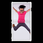 Coque Sony Xperia M2 Jeune fille africaine joyeuse