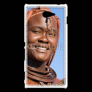 Coque Sony Xperia M2 Femme tribu afrique