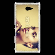 Coque Sony Xperia M2 Femme métisse 4