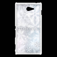 Coque Sony Xperia M2 Etoiles de neige