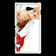 Coque Sony Xperia M2 Chaton Noël