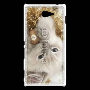 Coque Sony Xperia M2 Chat Noël