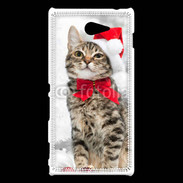 Coque Sony Xperia M2 Chat Noël 2
