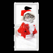 Coque Sony Xperia M2 Chat Noël 3