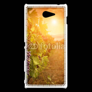 Coque Sony Xperia M2 Automne, vignes, couché de soleil