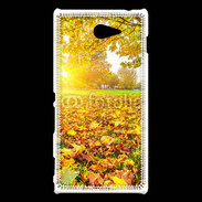 Coque Sony Xperia M2 Paysage d'automne ensoleillé