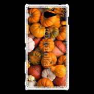 Coque Sony Xperia M2 fond de citrouilles automne