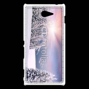 Coque Sony Xperia M2 paysage d'hiver