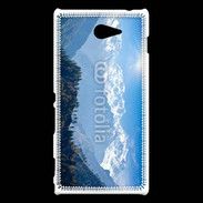 Coque Sony Xperia M2 Montagne enneigée