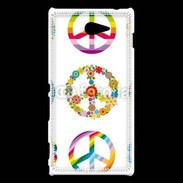 Coque Sony Xperia M2 Symboles de paix