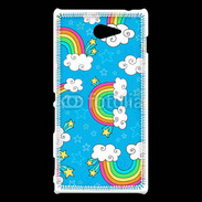 Coque Sony Xperia M2 Ciel Rainbow