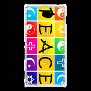 Coque Sony Xperia M2 Paix dans toutes les religions