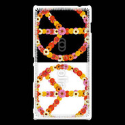 Coque Sony Xperia M2 Symbole de la paix Hippie