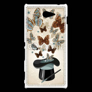 Coque Sony Xperia M2 Papillons magiques