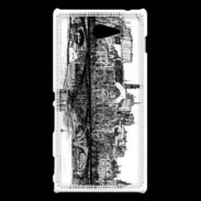 Coque Sony Xperia M2 Pont des arts à Paris en dessin