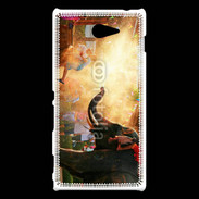 Coque Sony Xperia M2 Elephant Thaïlande