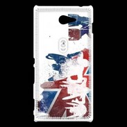 Coque Sony Xperia M2 Drapeau Londres Handisport