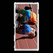 Coque Sony Xperia M2 Athlétisme femme aveugle