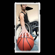 Coque Sony Xperia M2 Joueur de basket en fauteuil