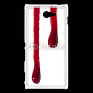 Coque Sony Xperia M2 Gouttes de sang