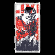 Coque Sony Xperia M2 Tête de mort en concert live