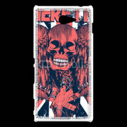 Coque Sony Xperia M2 Heretic tête de mort