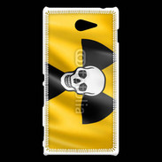 Coque Sony Xperia M2 Tête de mort radioactive