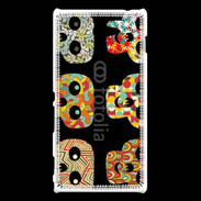 Coque Sony Xperia M2 Font tête de mort