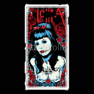 Coque Sony Xperia M2 Dessin femme gothique
